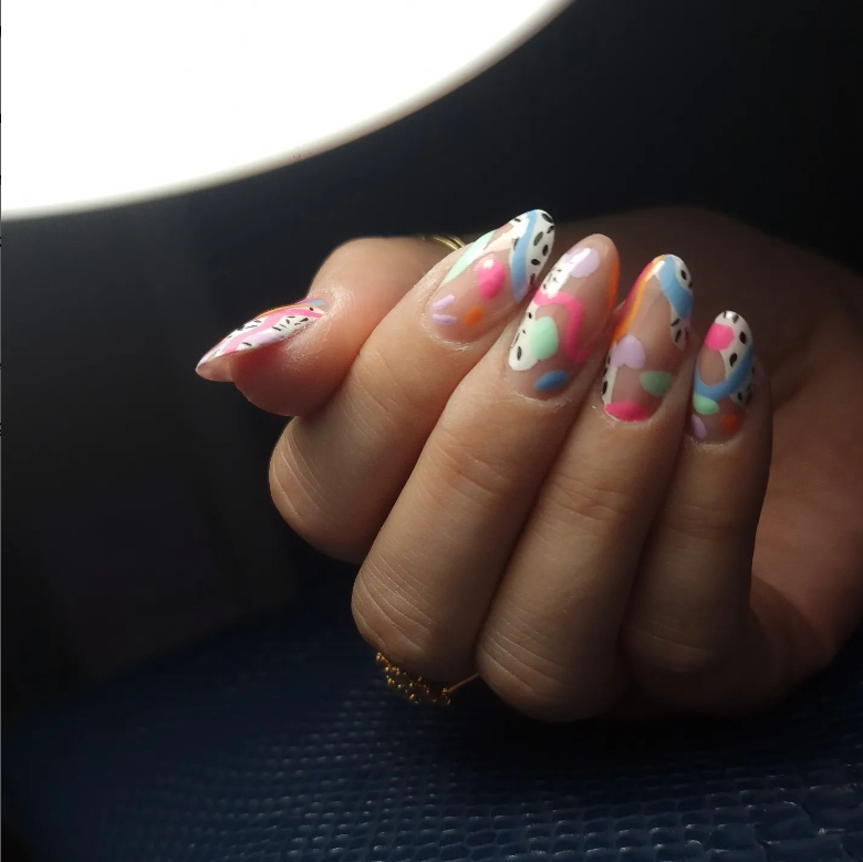 Verschillende behandelingen nail art